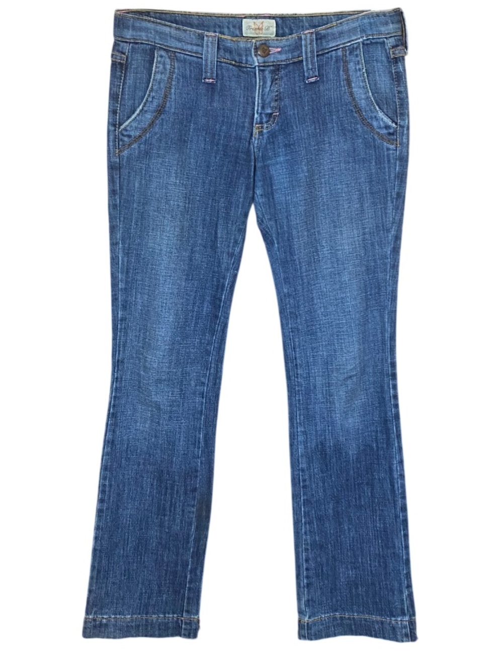 VTG Frankie B. Ultra Low Rise Bootcut Jeans • Y2K Archival Studded 8 Fits 4 USA
